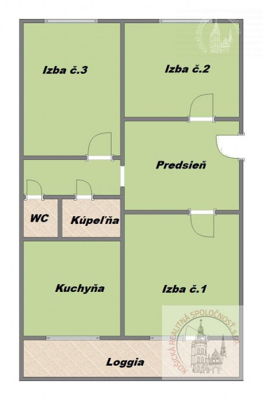 3 izbový byt Dvorkinova ul., Košice - Dargovských hrdinov (32/22)