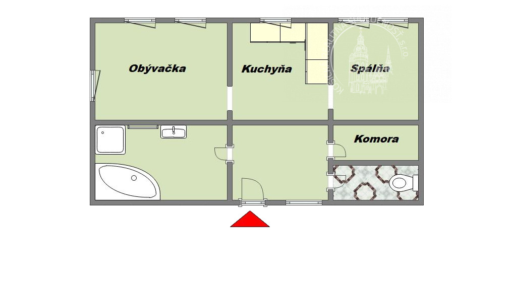 3 izbový byt + nebytový priestor Mlynská ul. Košice Centrum