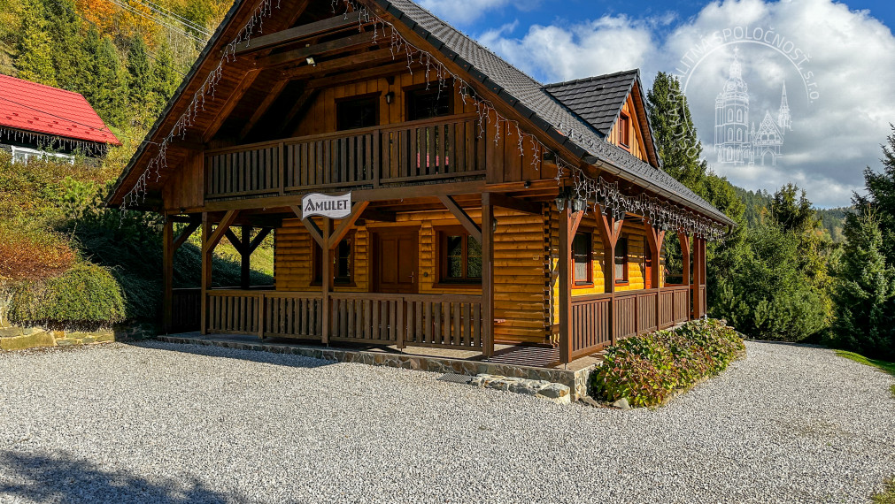REZRVOVANÉ - Predaj štýlového 4 izb. zrubového domu v krásnom a tichom prostredí Hnilčík, okraj Slovenského raja
