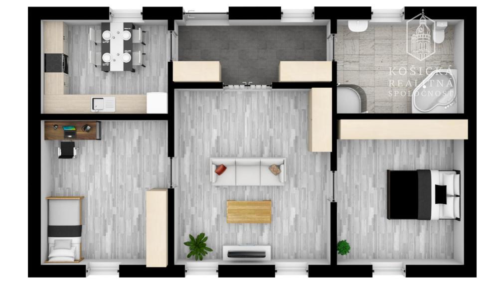 3 izbový tehlový byt Jesenského Košice Staré mesto