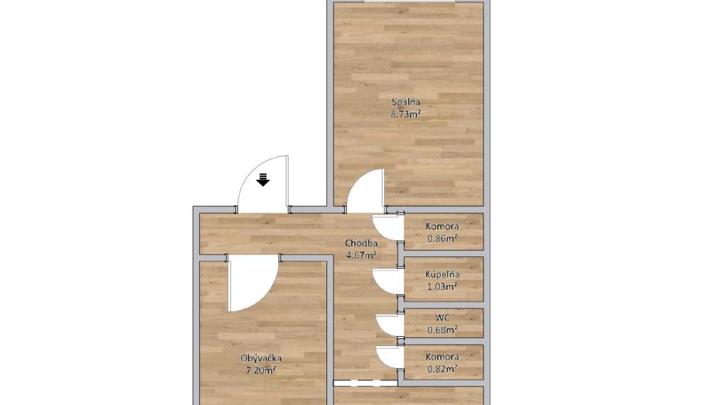 Na predaj - 2 izbový tehlový byt s balkónom - Národná Trieda