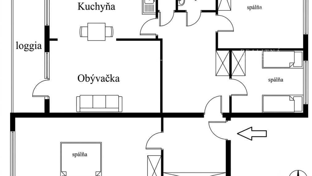 Na Predaj - Veľký 4 izbový byt nám Ľ Štúra Moldava nad Bodvou