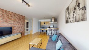Prenájom - Zariadený 2-izbový byt s veľkým balkónom a garážovým státím v projekte Atrium Living