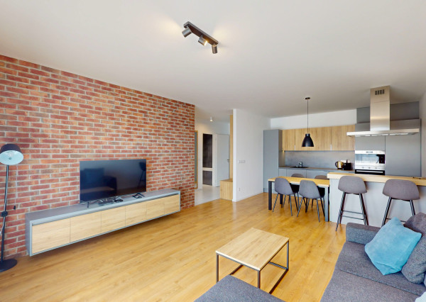Prenájom - Zariadený 2-izbový byt s veľkým balkónom a garážovým státím v projekte Atrium Living