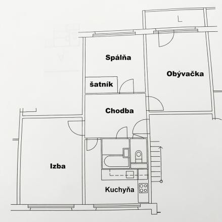 REZERVOVANÉ - 3-IZBOVÝ BYT S LOGGIOU PO REKONŠTRUKCII - fotografia 12