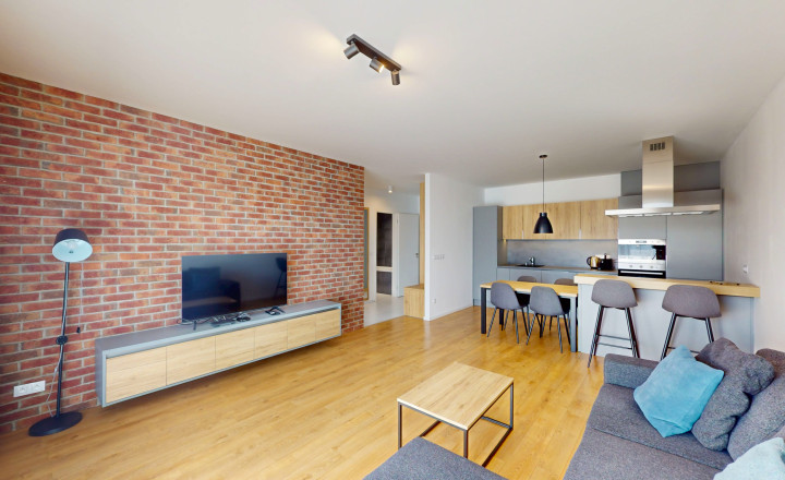 Prenájom - Zariadený 2-izbový byt s veľkým balkónom a garážovým státím v projekte Atrium Living