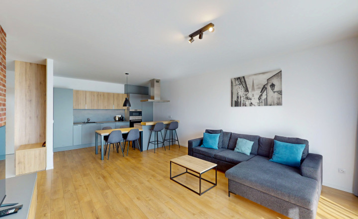 Prenájom - Zariadený 2-izbový byt s veľkým balkónom a garážovým státím v projekte Atrium Living - fotografia 5