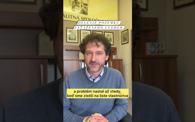 Delenie pozemku zaťaženého úverom